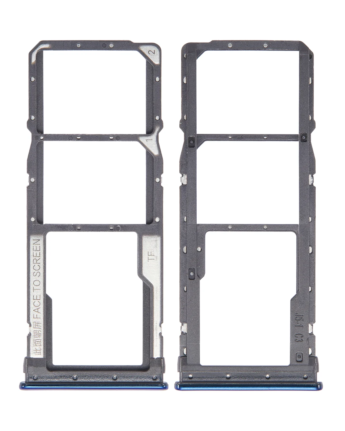 Xiaomi Redmi Note 8 İle Uyumlu Çift Sim Kart Tepsisi (Neptün Mavisi)