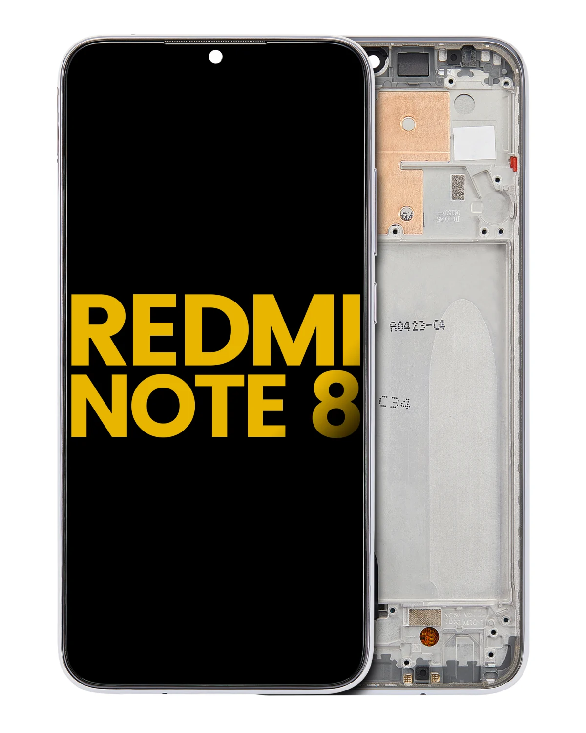 Xiaomi Redmi Note 8 İle Uyumlu Ekran Dokunmatik Çerçeveli Orijinal (Moonlight Beyaz) - Görsel 2