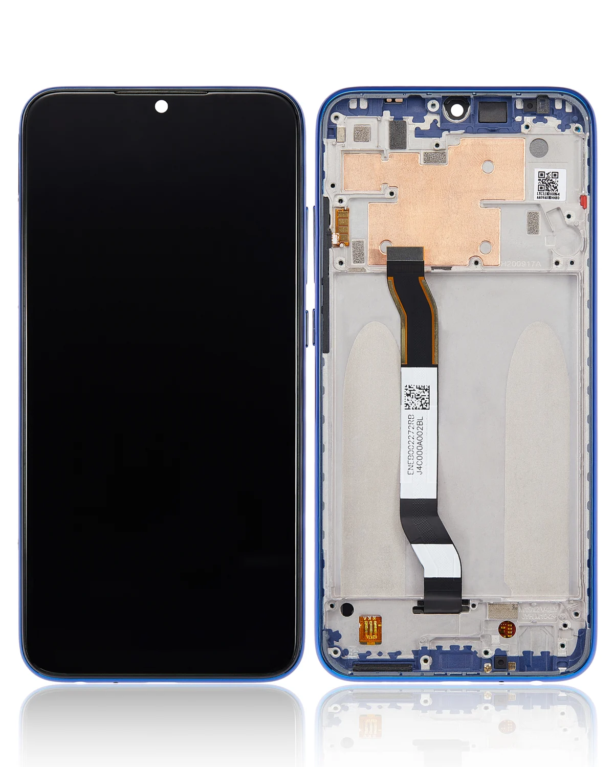Xiaomi Redmi Note 8 İle Uyumlu Ekran Dokunmatik Çerçeveli Orijinal (Neptün Mavisi)