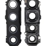 Xiaomi Redmi Note 8 İle Uyumlu Uzay Siyahı) Orijinal  Braketli / Çerçeveli Arka Kamera Lensi