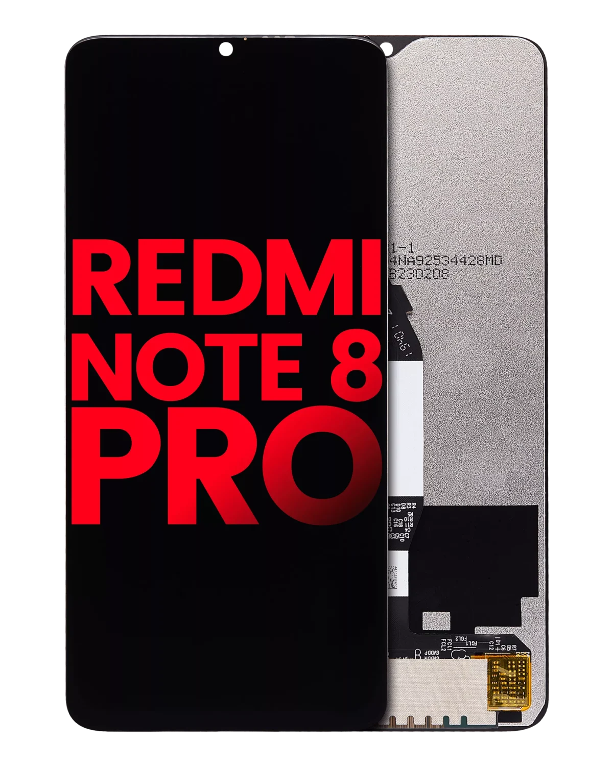 Xiaomi Redmi Note 8 Pro İle Uyumlu Ekran Dokunmatik Çerçevesiz (A Plus Kalite) (Siyah) - Görsel 2