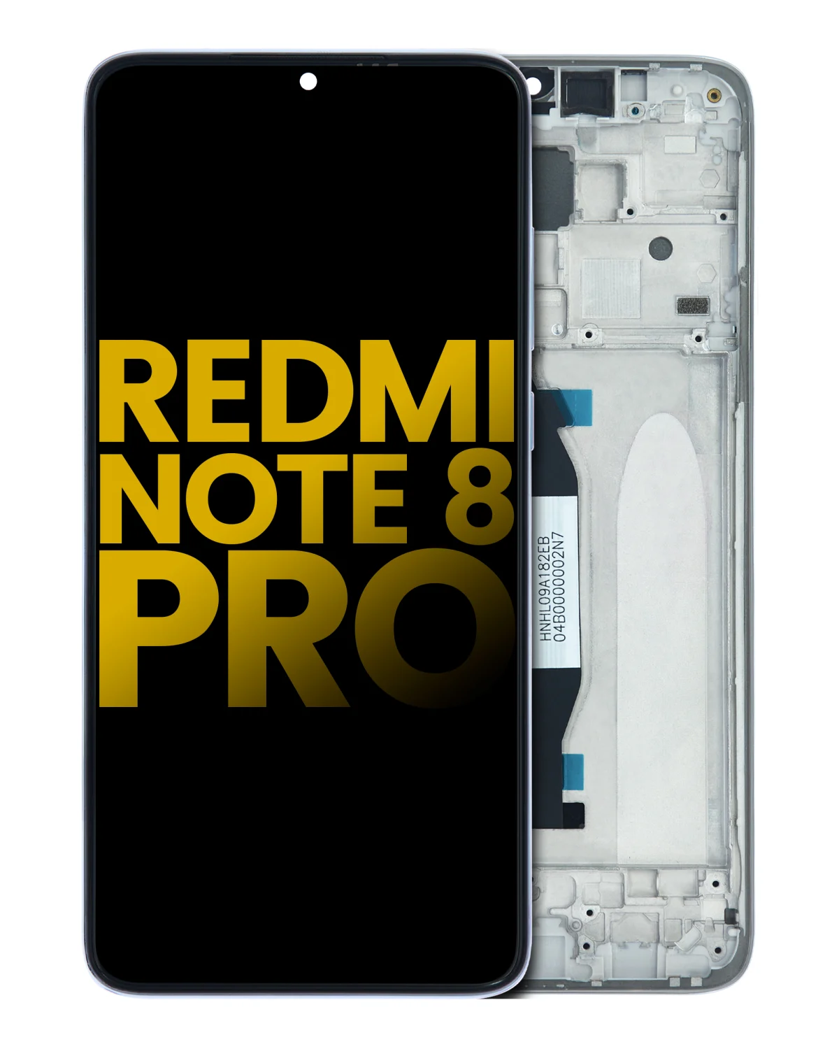 Xiaomi Redmi Note 8 Pro İle Uyumlu Orijinal (Beyaz) Çerçeveli Ekran Dokunmatik - Görsel 2
