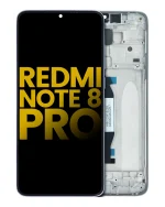 Xiaomi Redmi Note 8 Pro İle Uyumlu Orijinal (Beyaz) Çerçeveli Ekran Dokunmatik - Görsel 2