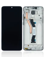 Xiaomi Redmi Note 8 Pro İle Uyumlu Orijinal (Beyaz) Çerçeveli Ekran Dokunmatik
