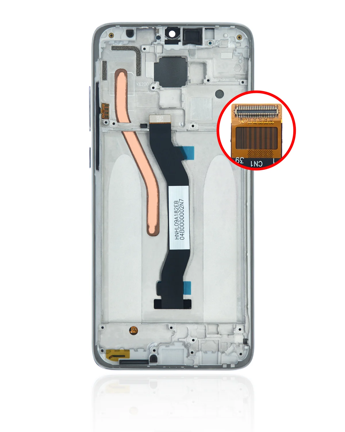 Xiaomi Redmi Note 8 Pro İle Uyumlu Orijinal (Beyaz) Çerçeveli Ekran Dokunmatik - Görsel 4