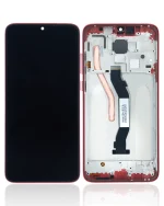 Xiaomi Redmi Note 8 Pro İle Uyumlu Orijinal (Kırmızı) Çerçeveli Ekran Dokunmatik