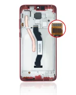Xiaomi Redmi Note 8 Pro İle Uyumlu Orijinal (Kırmızı) Çerçeveli Ekran Dokunmatik - Görsel 4