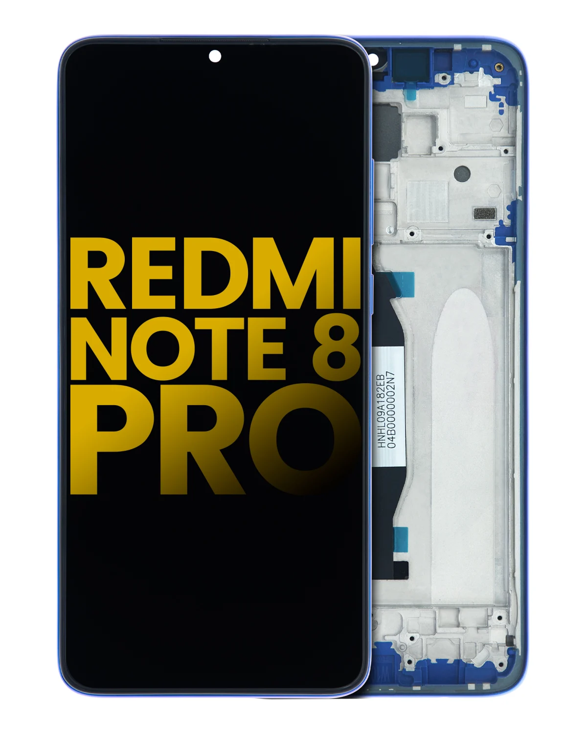 Xiaomi Redmi Note 8 Pro İle Uyumlu Orijinal (Mavi) Çerçeveli Ekran Dokunmatik - Görsel 2