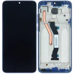 Xiaomi Redmi Note 8 Pro İle Uyumlu Orijinal (Mavi) Çerçeveli Ekran Dokunmatik