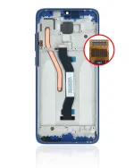 Xiaomi Redmi Note 8 Pro İle Uyumlu Orijinal (Mavi) Çerçeveli Ekran Dokunmatik - Görsel 4
