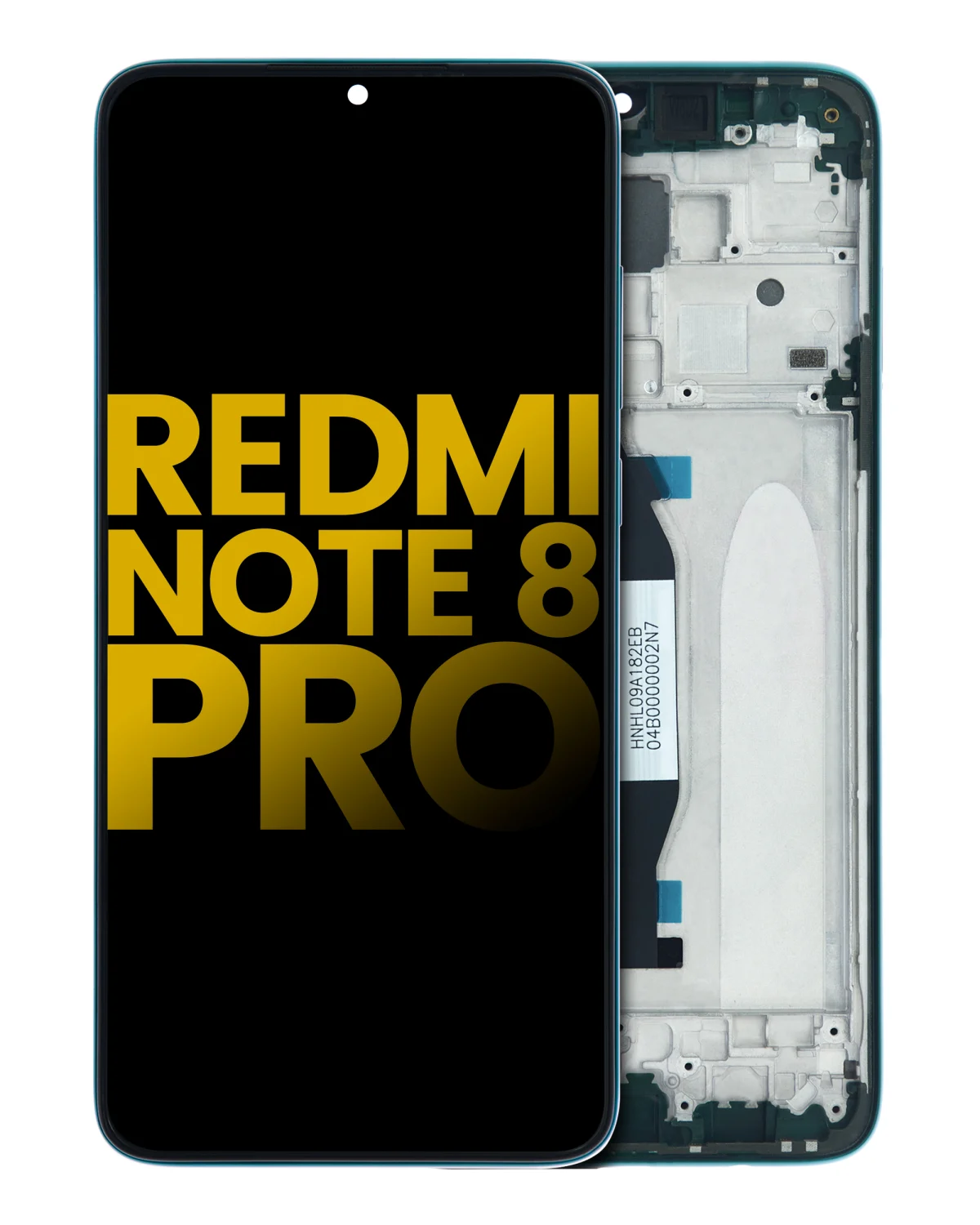 Xiaomi Redmi Note 8 Pro İle Uyumlu Orijinal (Yeşil) Çerçeveli Ekran Dokunmatik - Görsel 2