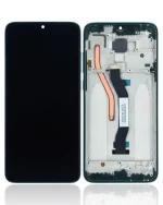 Xiaomi Redmi Note 8 Pro İle Uyumlu Orijinal (Yeşil) Çerçeveli Ekran Dokunmatik