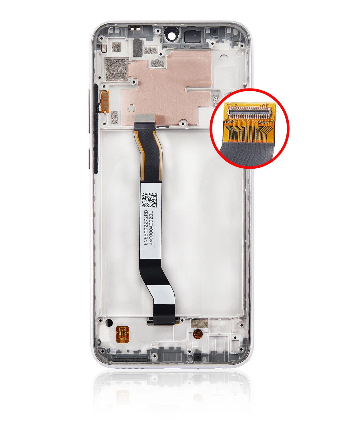 Xiaomi Redmi Note 8T İle Uyumlu Ekran Dokunmatik Çerçeveli Orijinal (Moonlight Beyaz) - Görsel 4