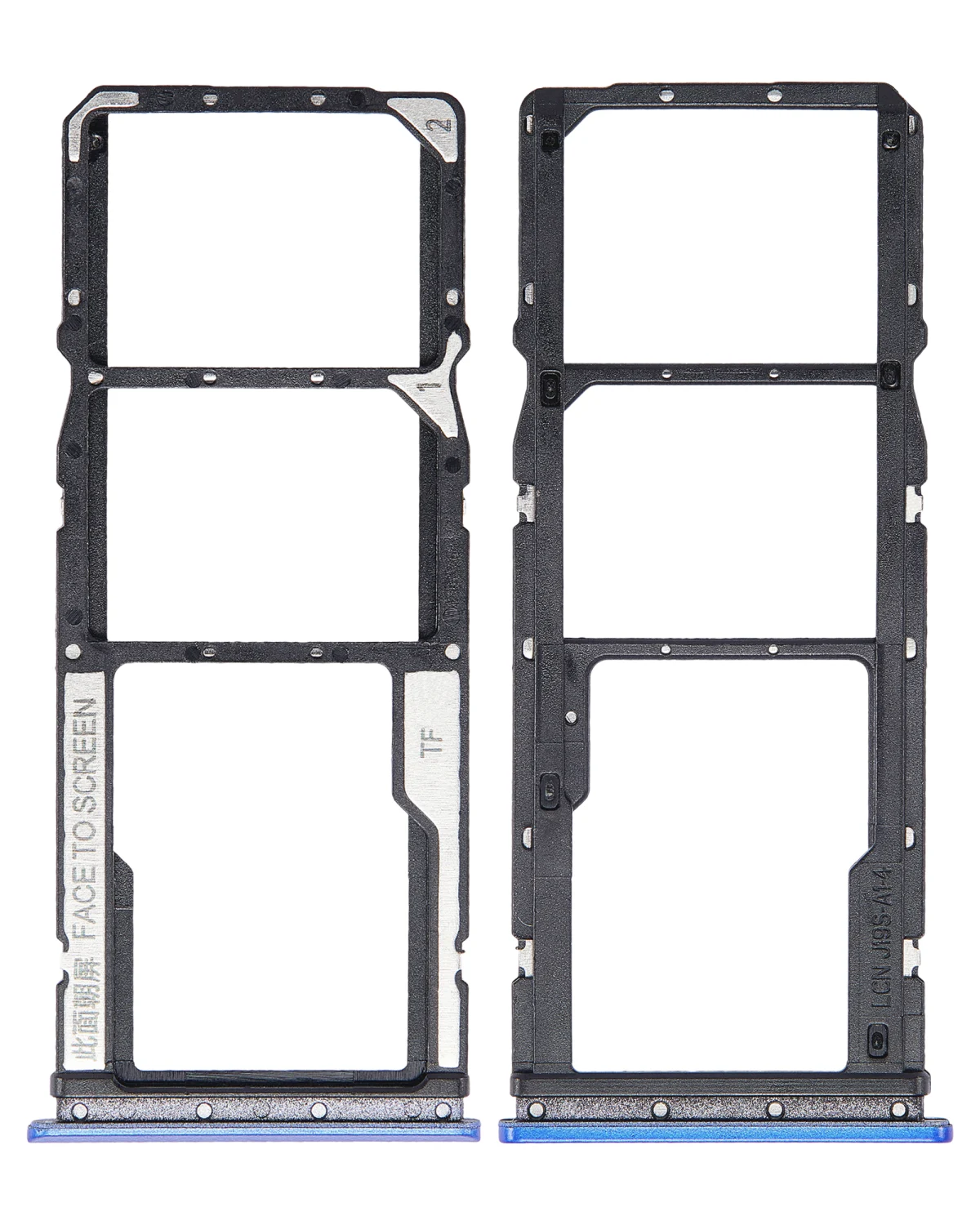 Xiaomi Redmi Note 9 4G İle Uyumlu Çift Sim Kart Tepsisi (Mavi)