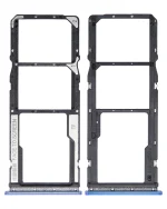 Xiaomi Redmi Note 9 4G İle Uyumlu Çift Sim Kart Tepsisi (Mavi)