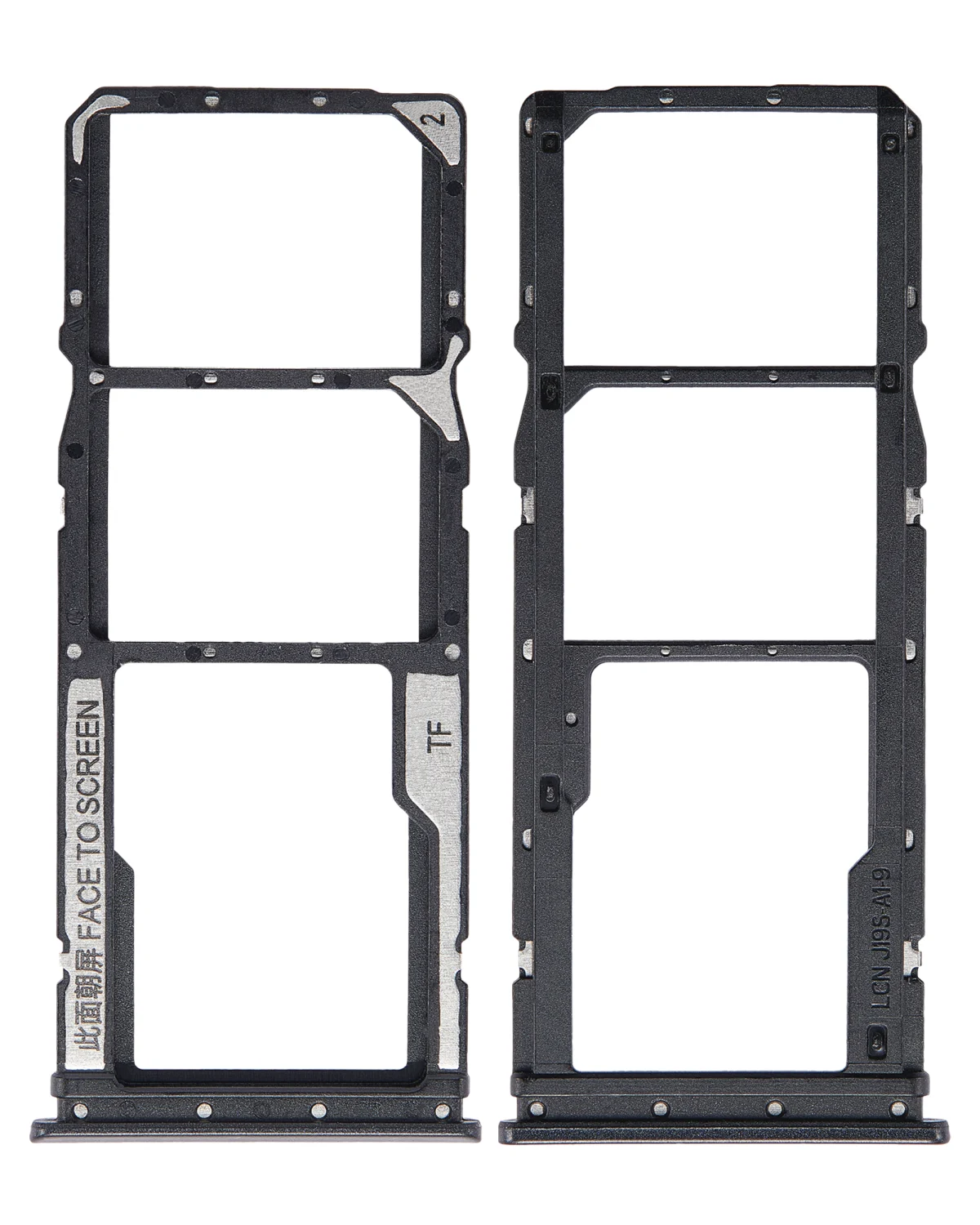 Xiaomi Redmi Note 9 4G İle Uyumlu Çift Sim Kart Tepsisi (Siyah)