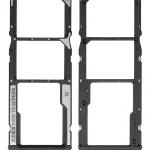 Xiaomi Redmi Note 9 4G İle Uyumlu Çift Sim Kart Tepsisi (Siyah)