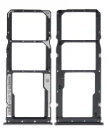 Xiaomi Redmi Note 9 4G İle Uyumlu Çift Sim Kart Tepsisi (Siyah)