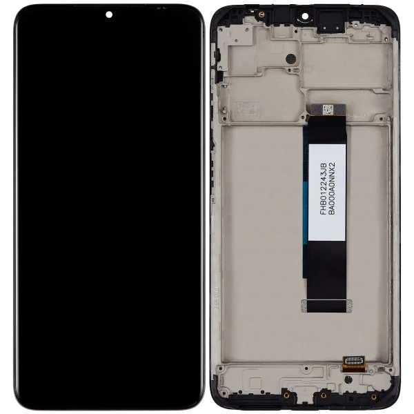 Xiaomi Redmi Note 9 4G İle Uyumlu Ekran Dokunmatik Çerçeveli (A Plus Kalite) (Tüm Renkler Uyumlu)