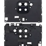 Xiaomi Redmi Note 9 İle Uyumlu Braketli / Çerçeveli Arka Kamera Lensi