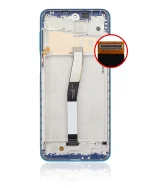 Xiaomi Redmi Note 9S İle Uyumlu Orijinal (Aurora Blue)  Çerçeveli Ekran Dokunmatik - Görsel 3