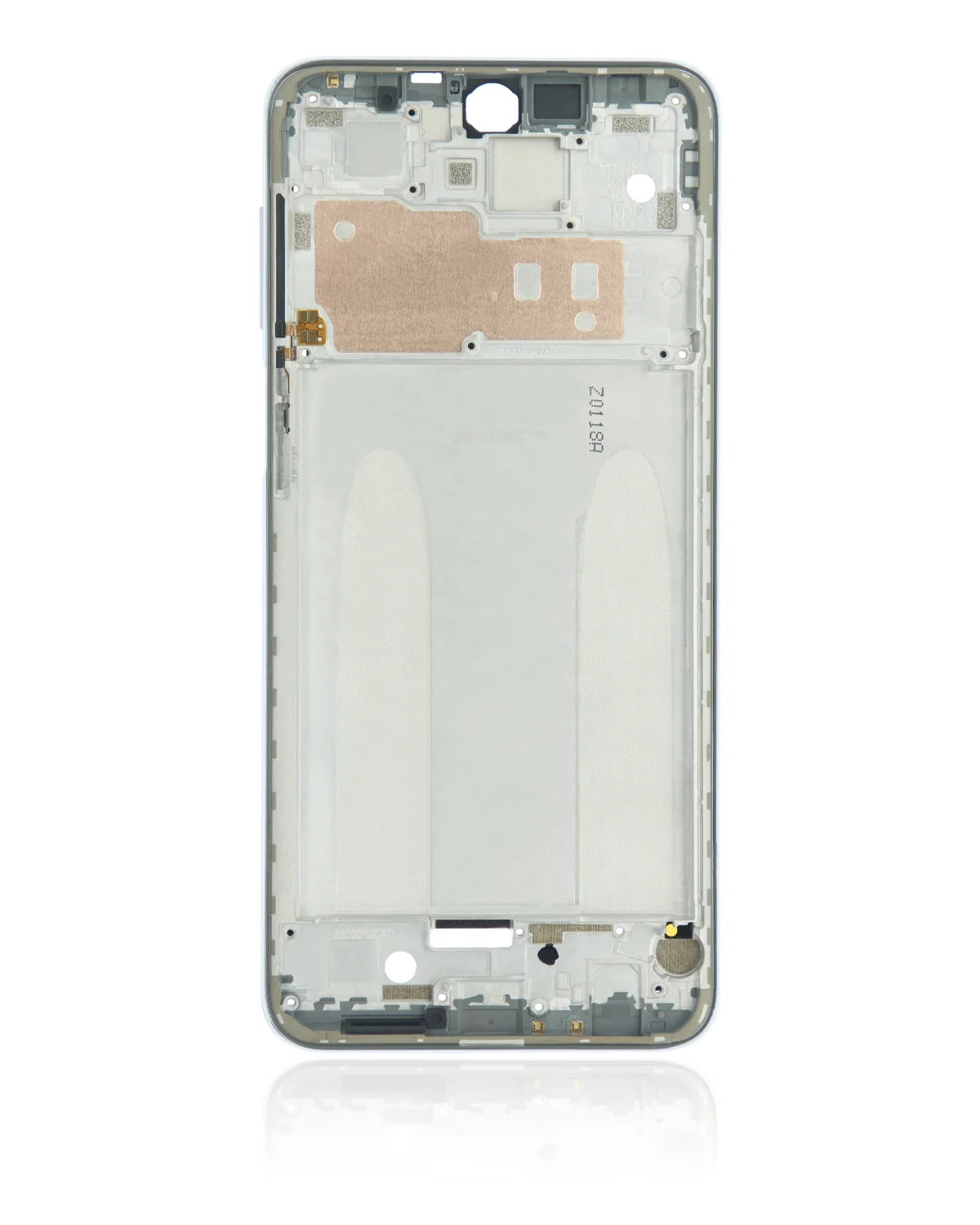 Xiaomi Redmi Note 9S İle Uyumlu Orta Kasa (Buzul Beyazı) - Görsel 3