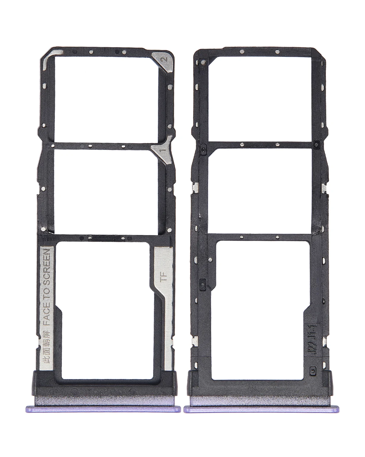 Xiaomi Redmi Note 9T İle Uyumlu Çift Sim Kart Tepsisi (Violet)