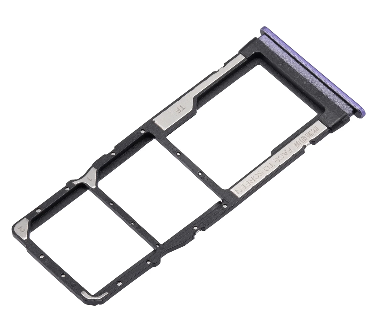 Xiaomi Redmi Note 9T İle Uyumlu Çift Sim Kart Tepsisi (Violet) - Görsel 3