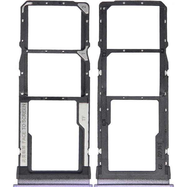 Xiaomi Redmi Note 9T İle Uyumlu Çift Sim Kart Tepsisi (Violet)