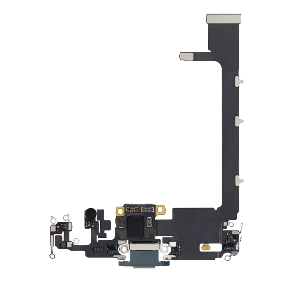 iphone 11 İle Uyumlu Şarj Yeri  Girişli ve Mikrofonlu Şarj Filmi Gece ​​Yarısı Yeşili