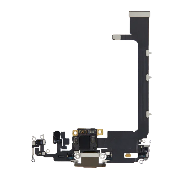 iphone 11 İle Uyumlu Şarj Yeri  Girişli ve Mikrofonlu Şarj Filmi  Gold