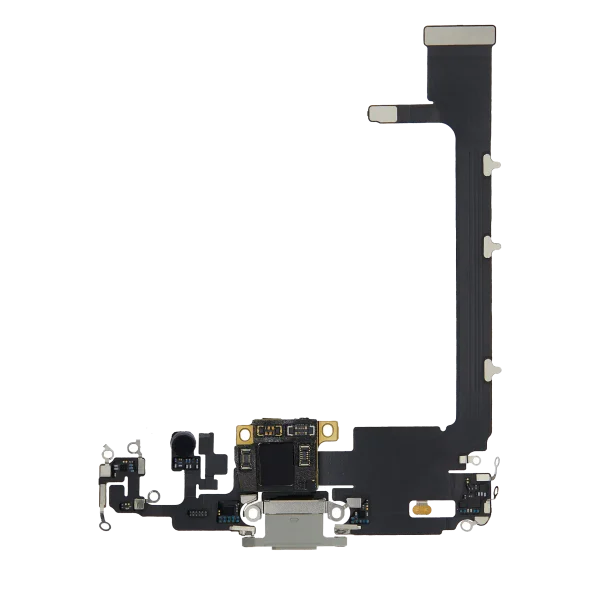 iphone 11 İle Uyumlu Şarj Yeri  Girişli ve Mikrofonlu Şarj Filmi  Gümüş