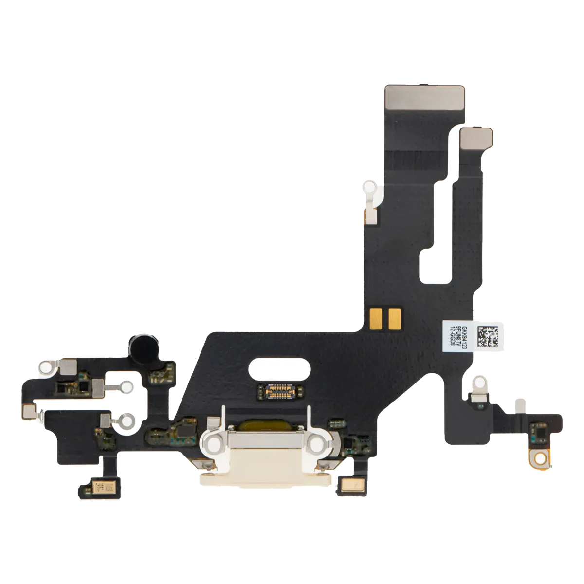 iphone 11 İle Uyumlu Şarj Yeri  Girişli ve Mikrofonlu Şarj Filmi Premium Beyaz