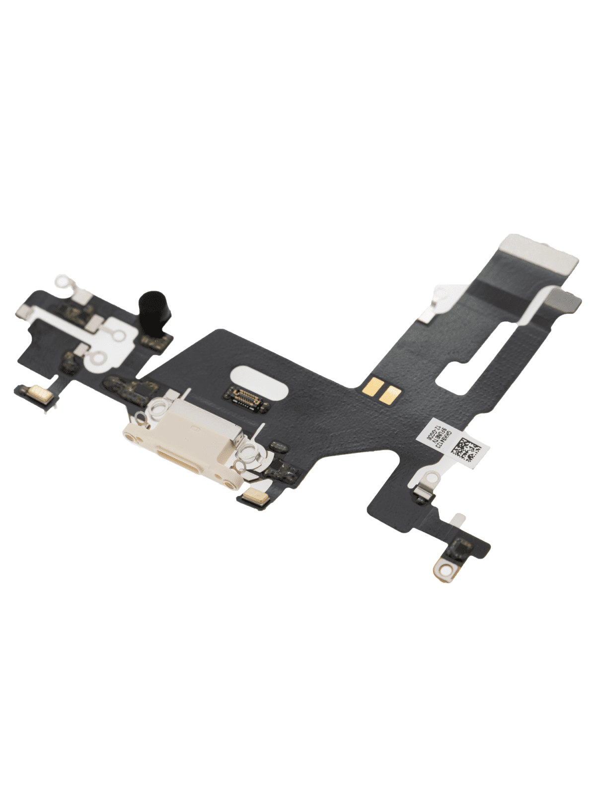 iphone 11 İle Uyumlu Şarj Yeri  Girişli ve Mikrofonlu Şarj Filmi Premium Beyaz - Görsel 3