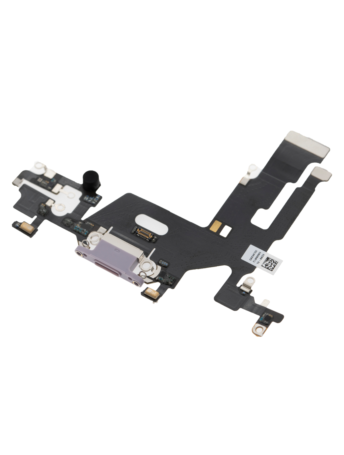 iphone 11 İle Uyumlu Şarj Yeri  Girişli ve Mikrofonlu Şarj Filmi Premium Mor - Görsel 3