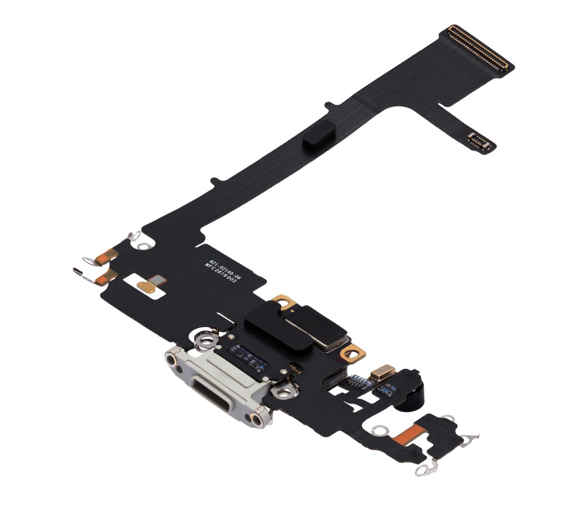 iphone 11 Pro İle Uyumlu Şarj Yeri  Girişli ve Mikrofonlu Şarj Filmi Gümüş - Görsel 3