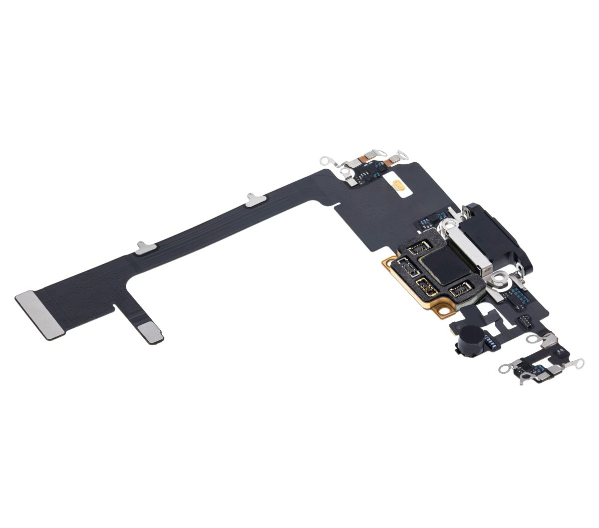 iphone 11 Pro İle Uyumlu Şarj Yeri  Girişli ve Mikrofonlu Şarj Filmi  Premium Uzay Grisi - Görsel 4