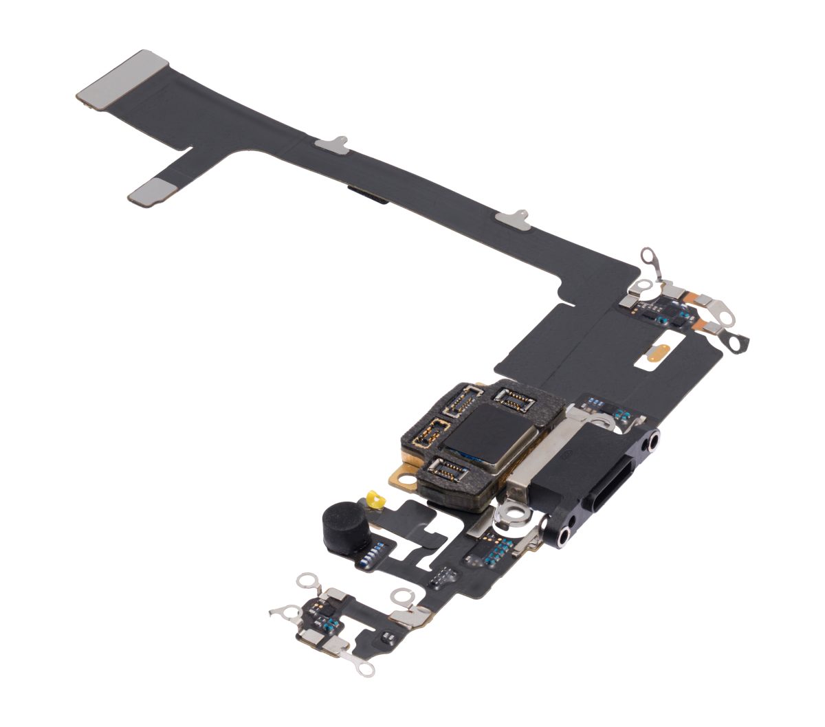 iphone 11 Pro İle Uyumlu Şarj Yeri  Girişli ve Mikrofonlu Şarj Filmi Uzay Grisi - Görsel 4