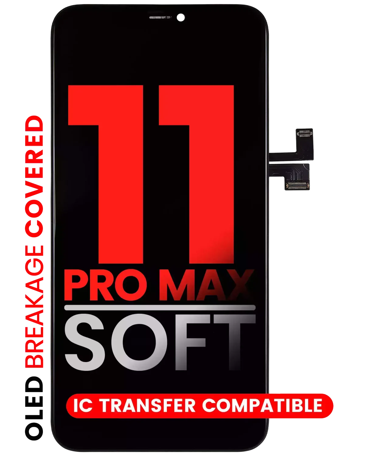 iphone 11 Pro Max ile Uyumlu Ekran Dokunmatik %100 Oled (Soft) - Görsel 5