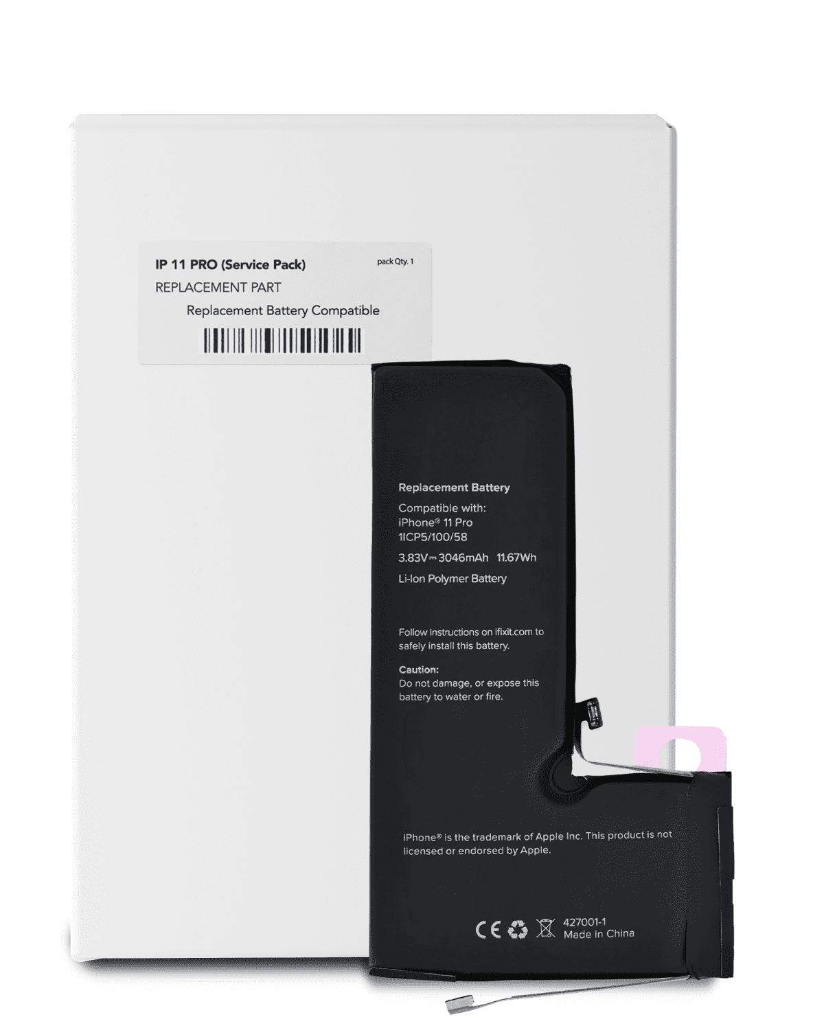 iphone 11 Pro Servis Paketi ile Uyumlu Batarya Pil %100 Orijinal