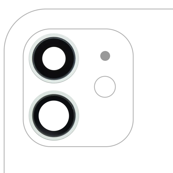 iphone 12 / 12 Mini Aftermarket Plus Yeşil İle Uyumlu Braket ve Çerçeveli Arka Kamera Servis Paket Orjinal Ürün Lensi