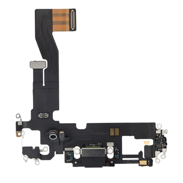 iphone 12 İle Uyumlu Şarj Yeri  Girişli ve Mikrofonlu Şarj Filmi Premium Grafit
