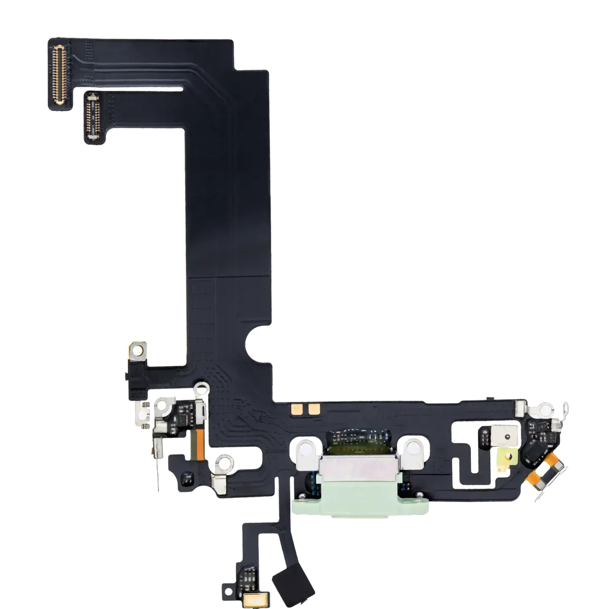 iphone 12 Mini Aftermarket Plus Yeşil İle Uyumlu Şarj Yeri  Girişli ve Mikrofonlu Şarj Filmi