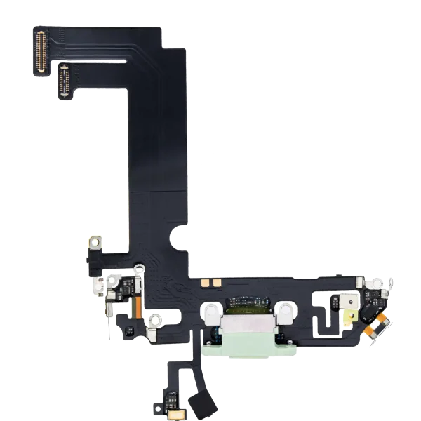 iphone 12 Mini Aftermarket Plus Yeşil İle Uyumlu Şarj Yeri  Girişli ve Mikrofonlu Şarj Filmi