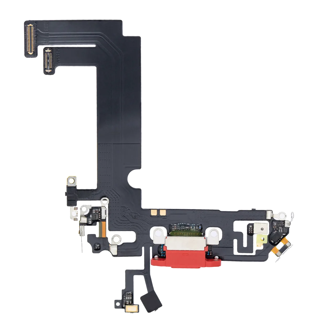 iphone 12 Mini İle Uyumlu Şarj Yeri  Girişli ve Mikrofonlu Şarj Filmi Aftermarket Plus Kırmızı