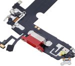 iphone 12 Mini İle Uyumlu Şarj Yeri  Girişli ve Mikrofonlu Şarj Filmi Aftermarket Plus Kırmızı - Görsel 5