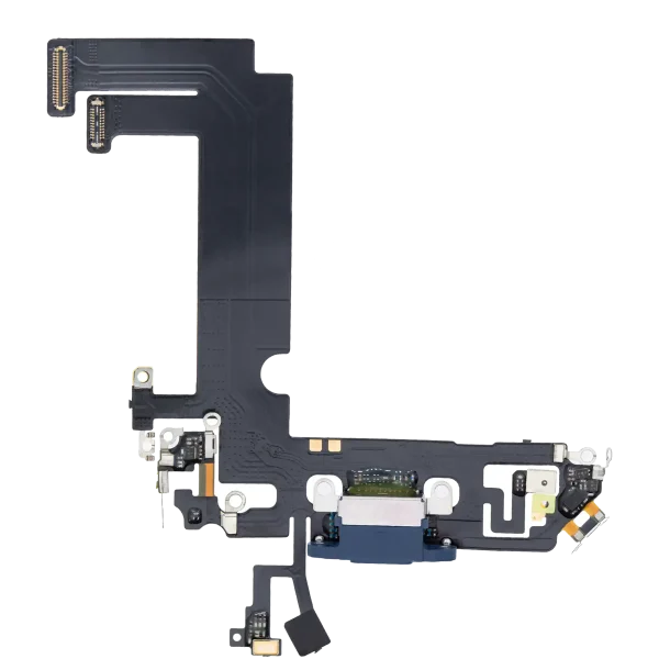 iphone 12 Mini İle Uyumlu Şarj Yeri  Girişli ve Mikrofonlu Şarj Filmi Aftermarket Plus Mavi