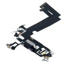 iphone 12 Mini İle Uyumlu Şarj Yeri  Girişli ve Mikrofonlu Şarj Filmi Aftermarket Plus Siyah - Görsel 4