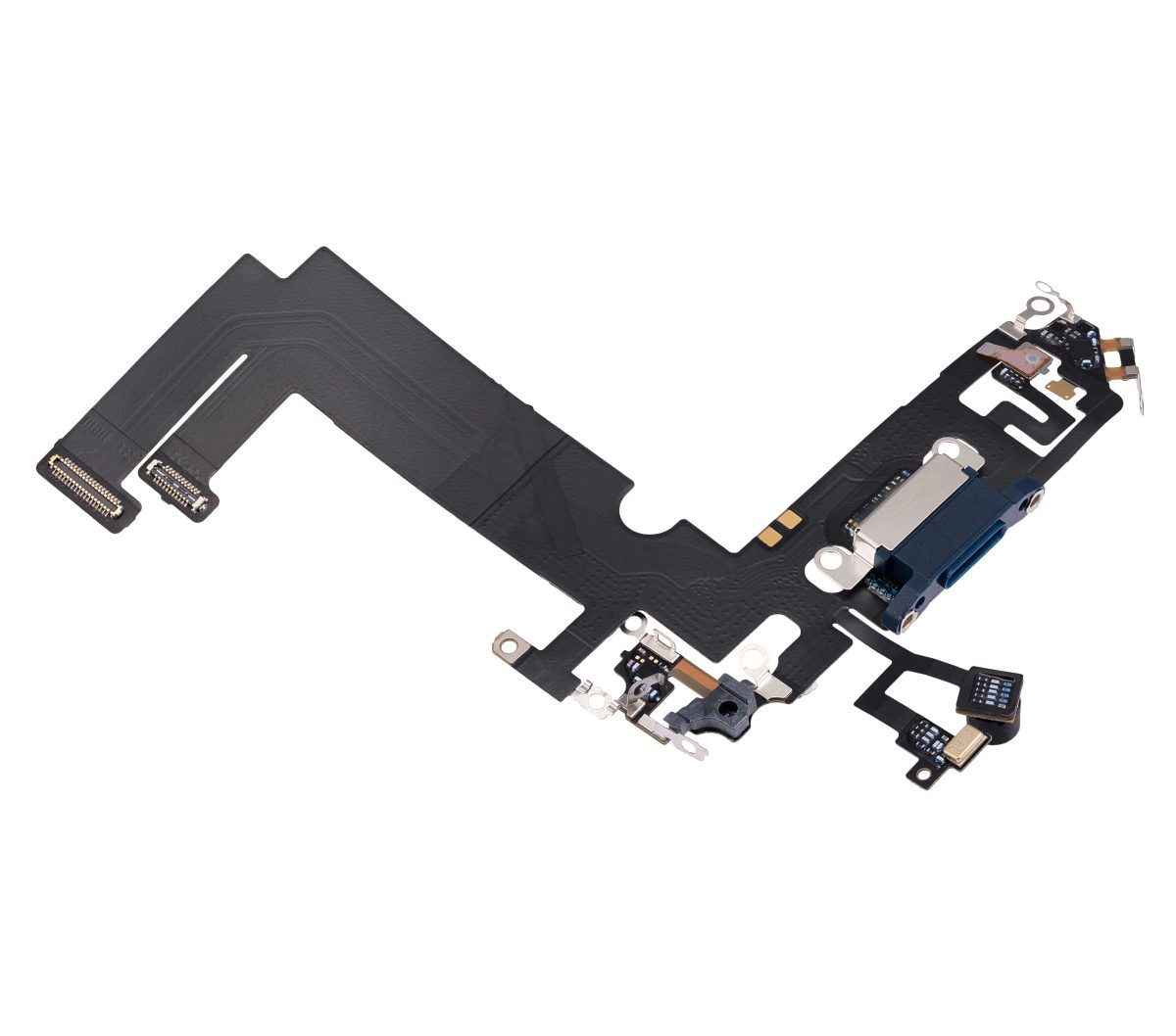 iphone 12 Mini İle Uyumlu Şarj Yeri  Girişli ve Mikrofonlu Şarj Filmi Mavi - Görsel 4