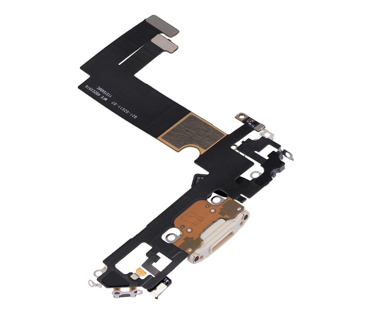 iphone 12 Mini İle Uyumlu Şarj Yeri  Girişli ve Mikrofonlu Şarj Filmi Premium Beyaz - Görsel 4